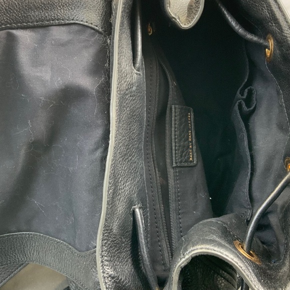Marc by Marc Jacobs BLACK Pebbled Leather Backpack - Picture 10 of 11